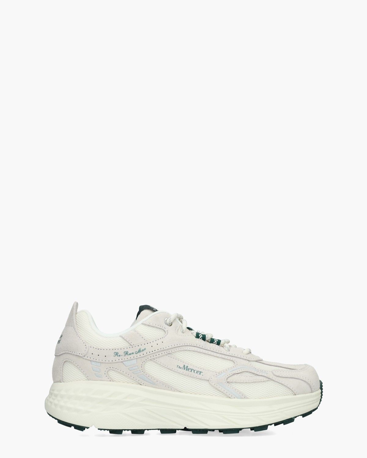 The Re-Run Max Suede Beige/Groen Herensneakers