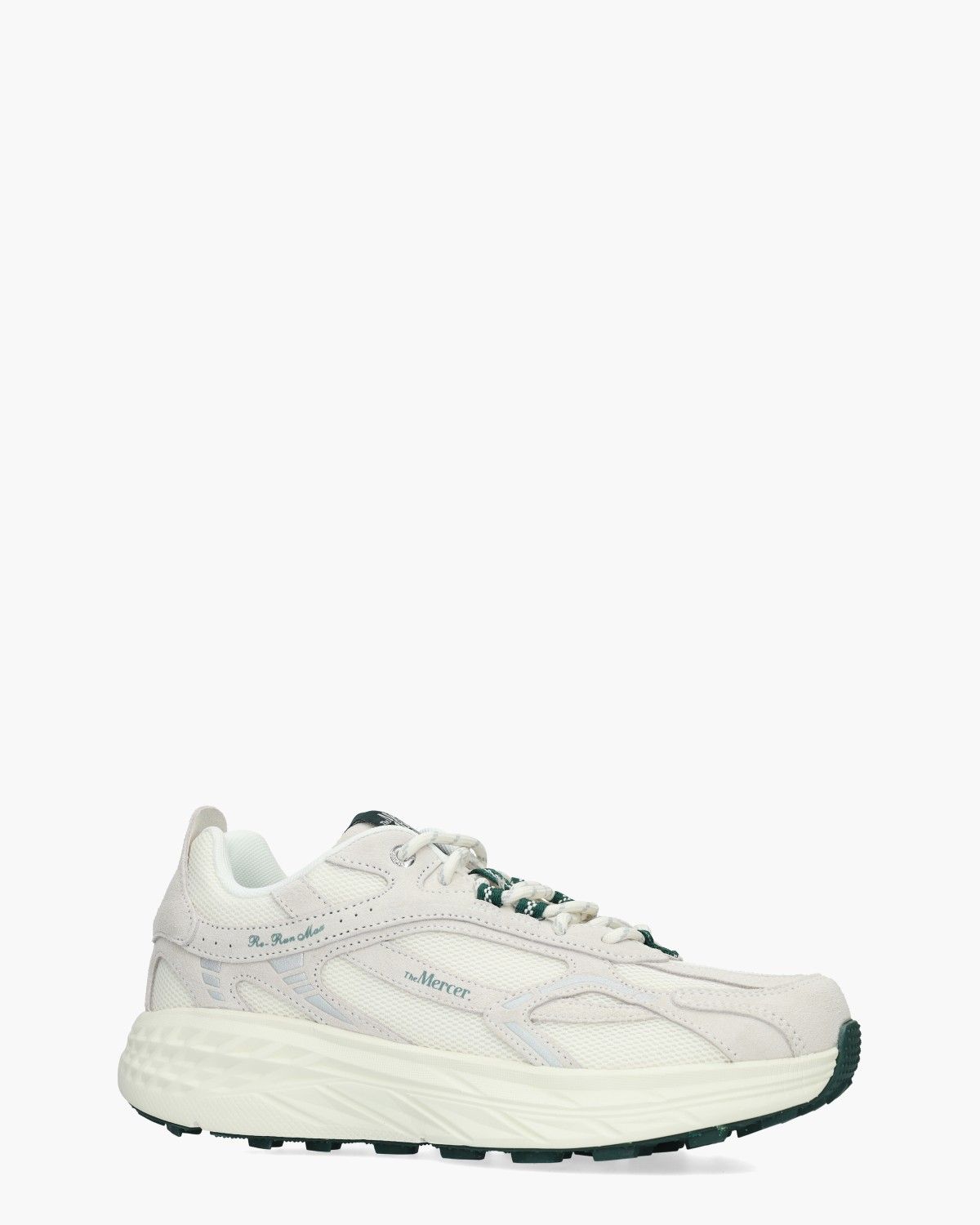 The Re-Run Max Suede Beige/Groen Herensneakers
