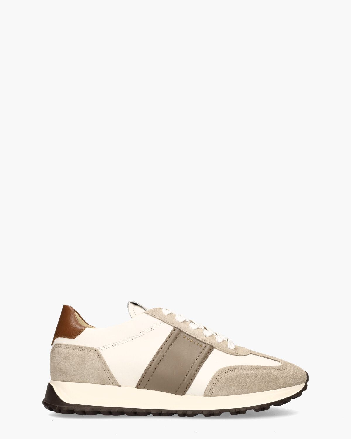 Glen Hendrix Wit/Taupe Herensneakers