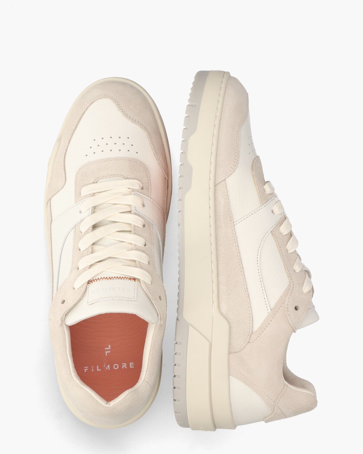 Etna Wit/Beige Herensneakers