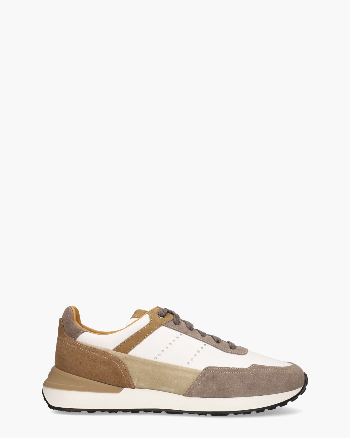 24454 Wit/Bruin Herensneakers