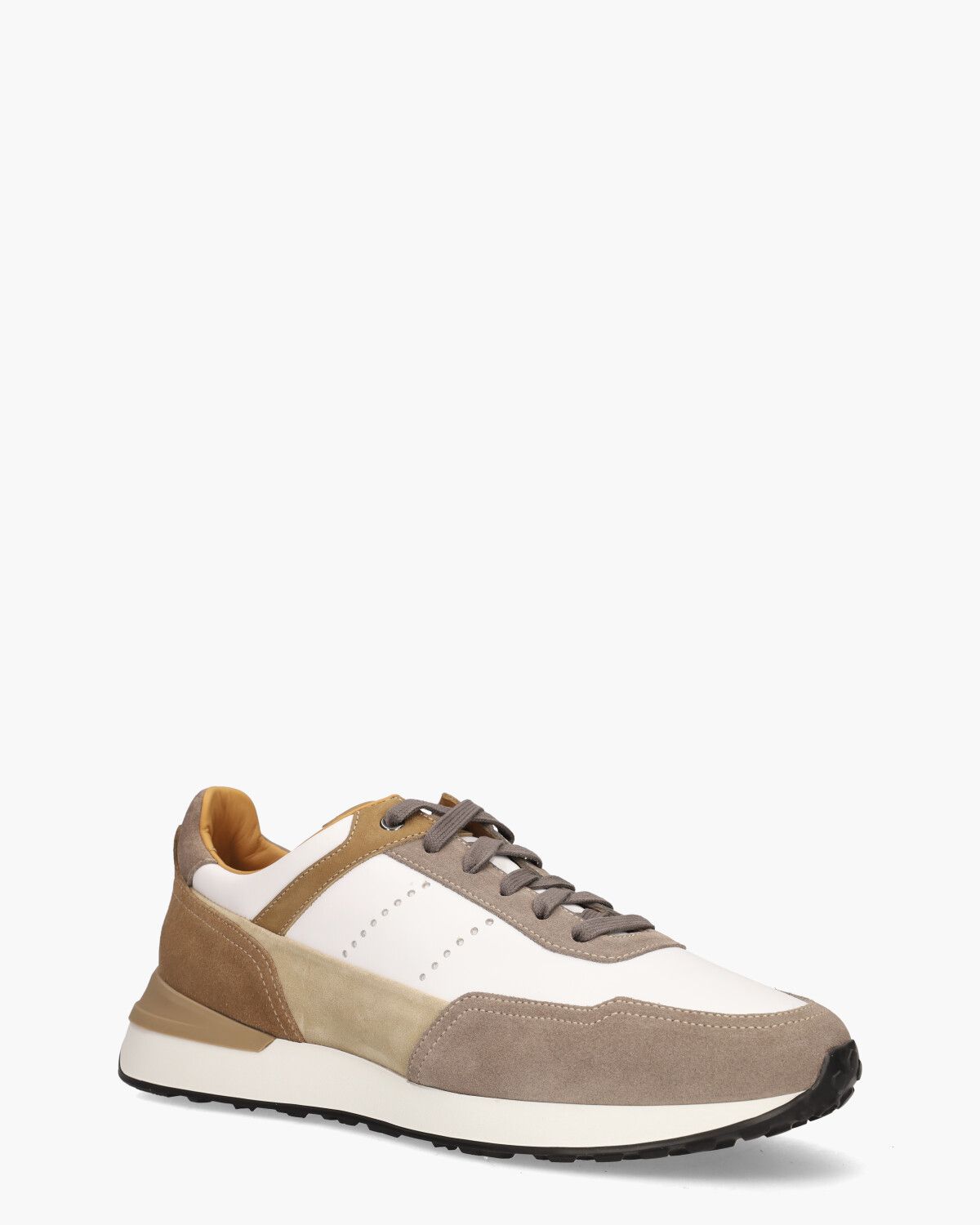 24454 Wit/Bruin Herensneakers