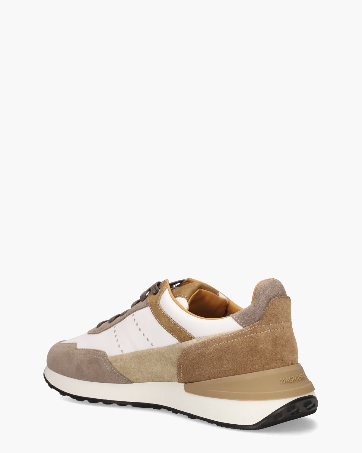 24454 Wit/Bruin Herensneakers