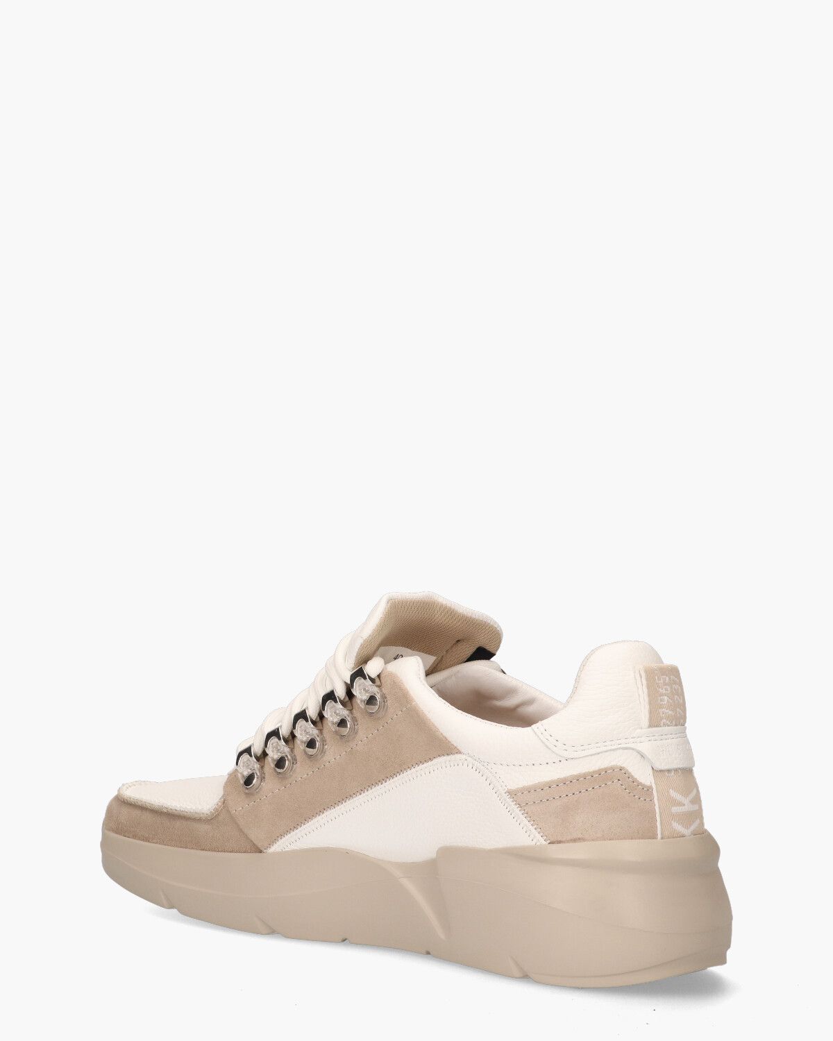 Roque Roman Wit/Taupe Herensneakers