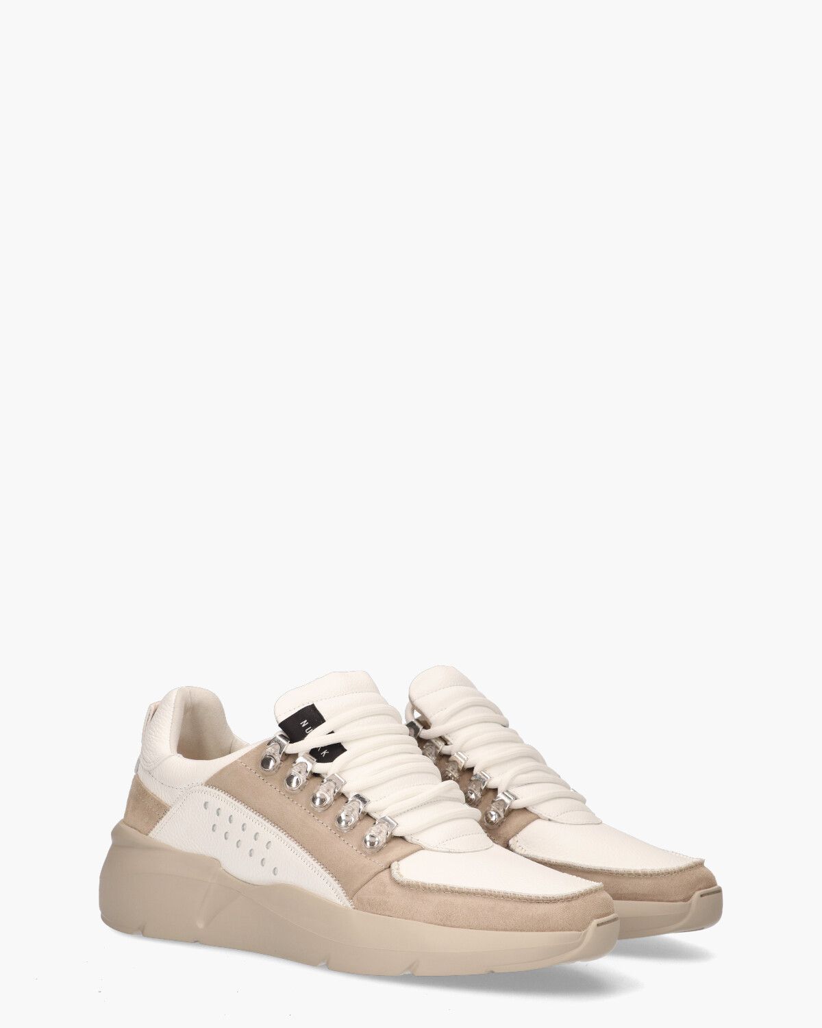 Roque Roman Wit/Taupe Herensneakers