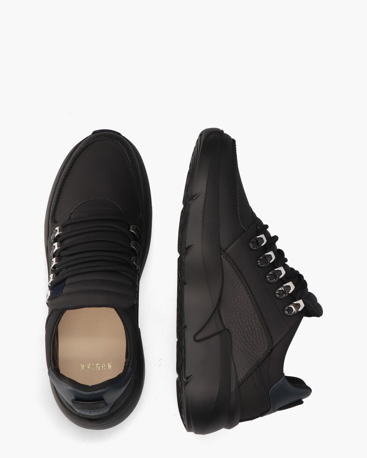 Roque Roman Zwart Herensneakers