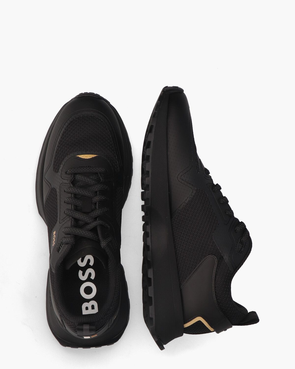 Jonah Runn Zwart Herensneakers 