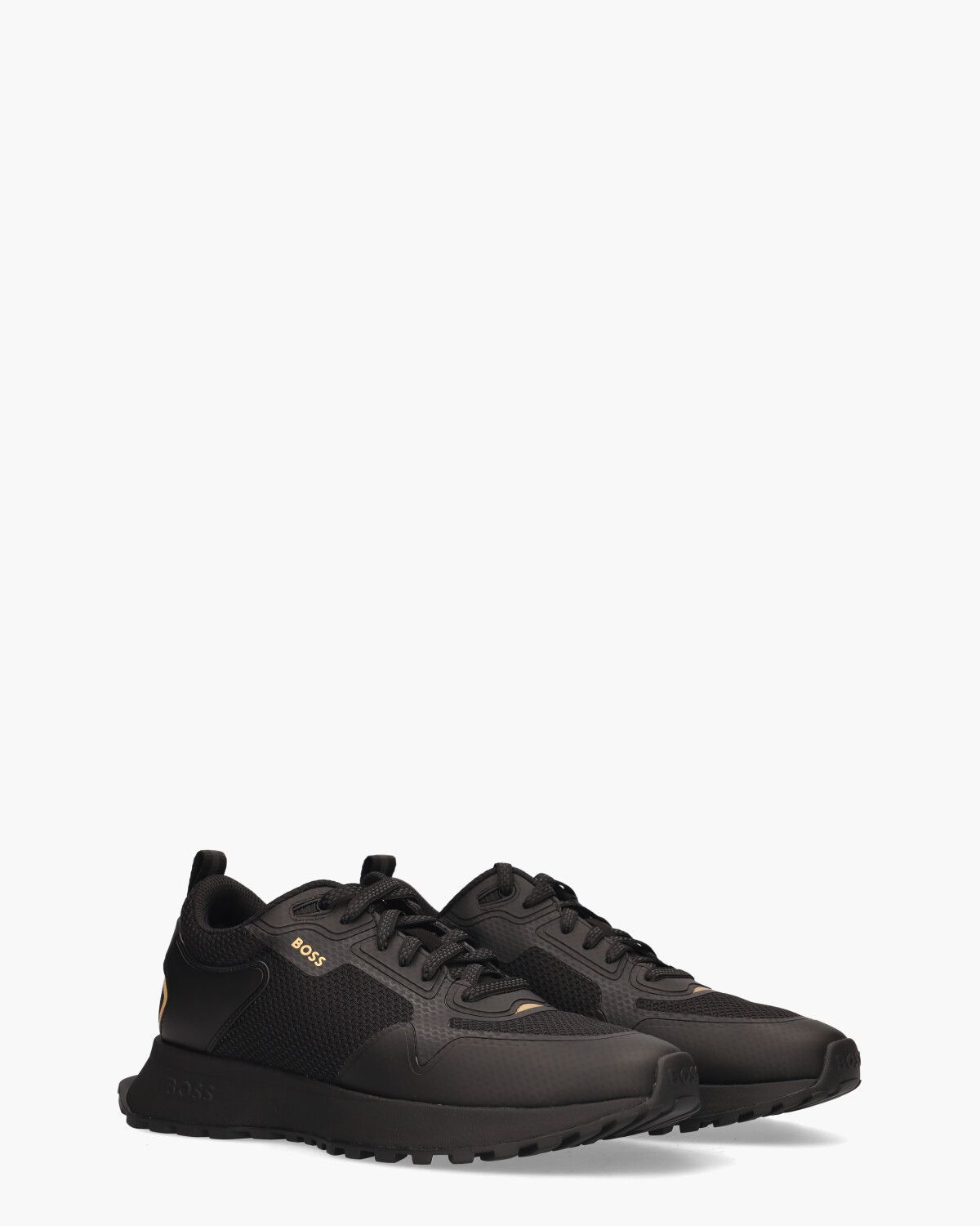 Jonah Runn Zwart Herensneakers 