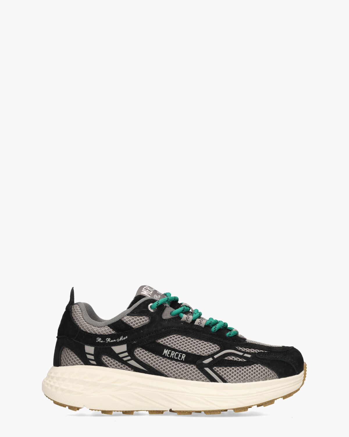 The Re-Run Max Zwart/Grijs Herensneakers