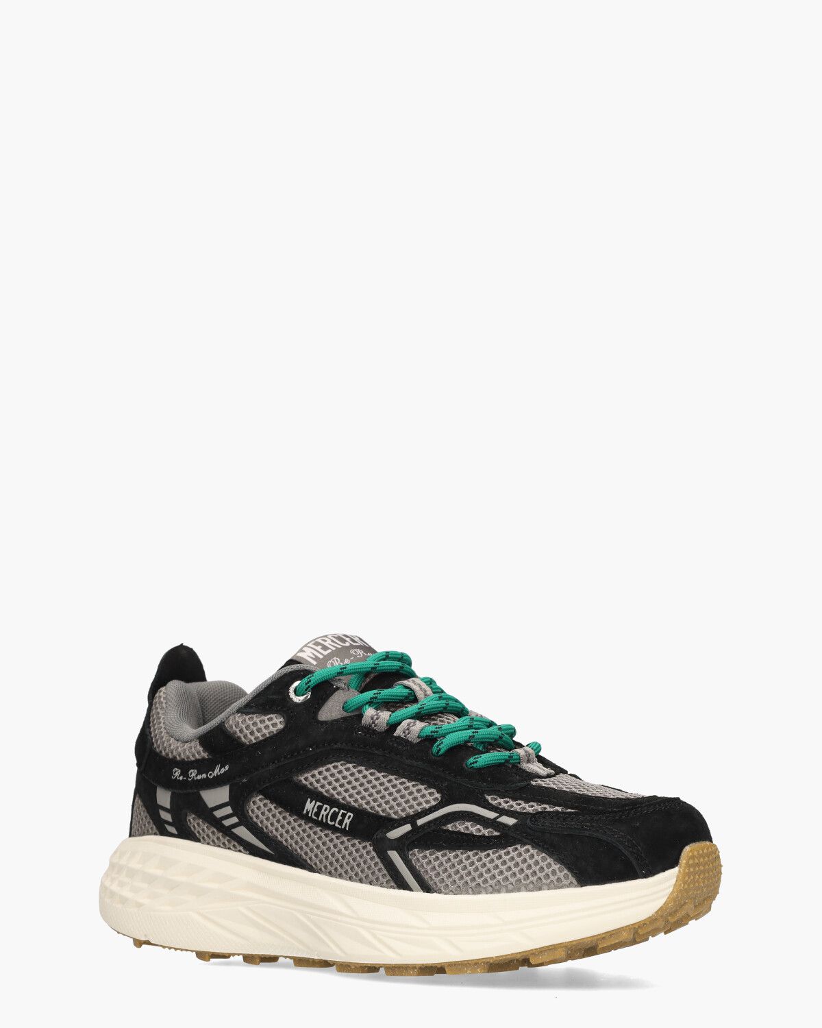 The Re-Run Max Zwart/Grijs Herensneakers