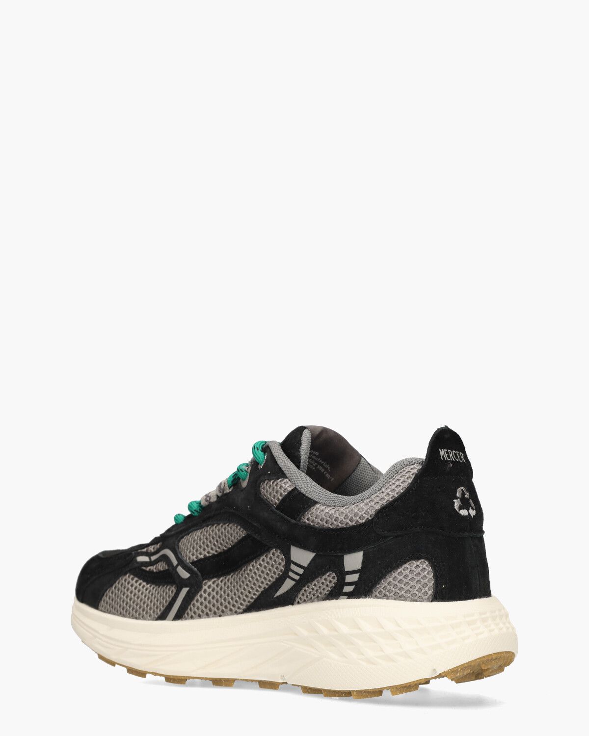 The Re-Run Max Zwart/Grijs Herensneakers