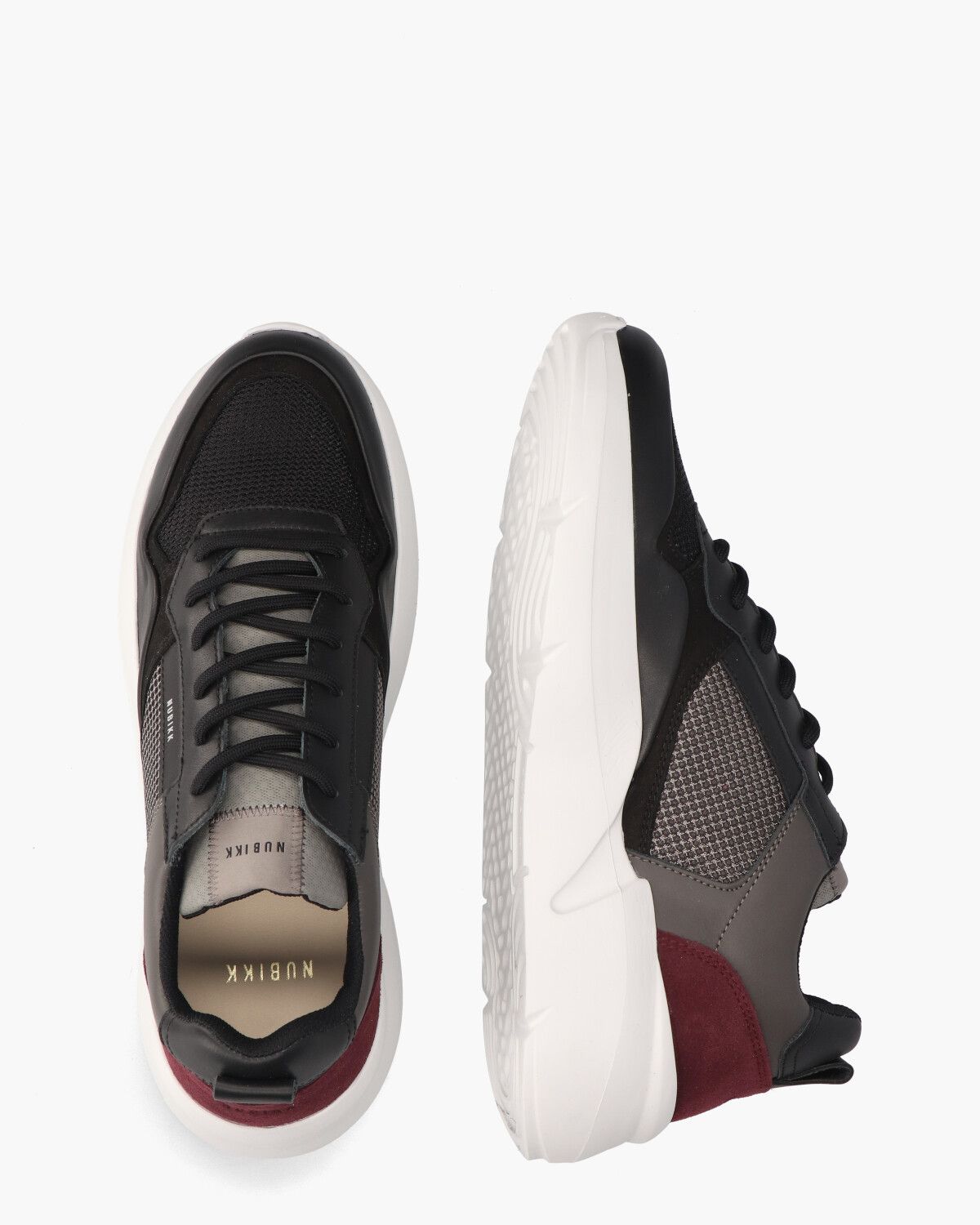 Roque Road Wave Zwart/Grijs Herensneakers
