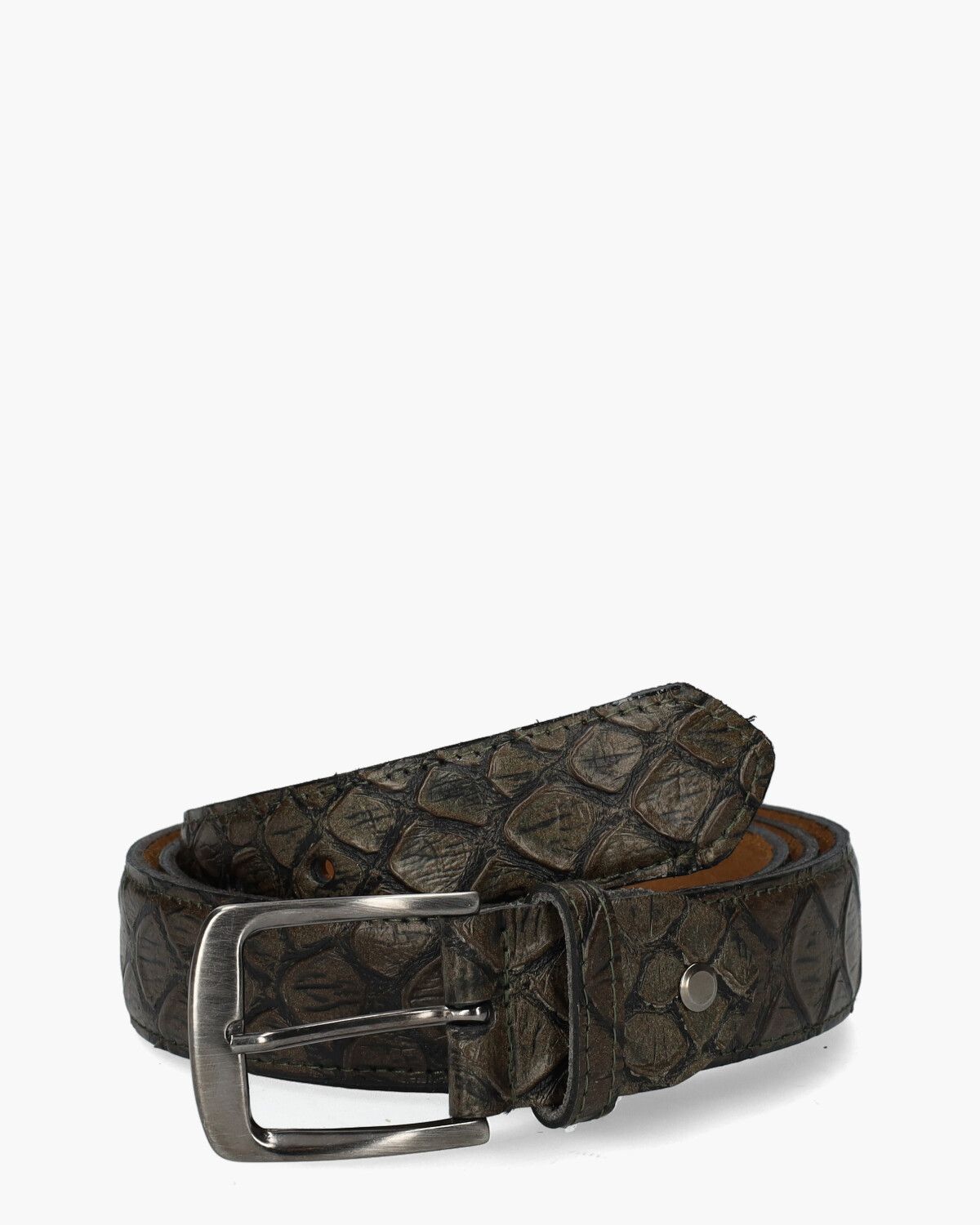 Belt Scales Donkergroen Herenriem