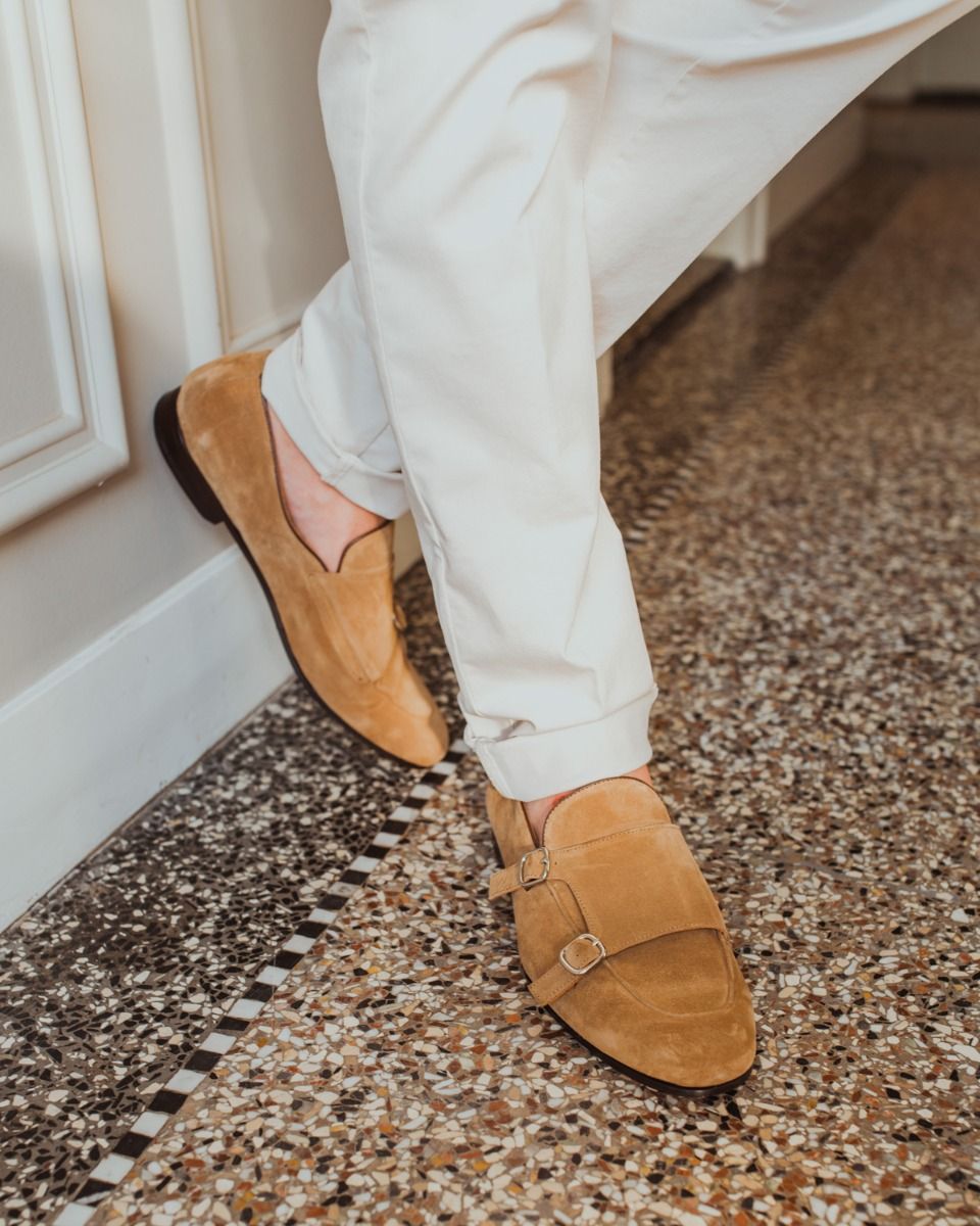 561 Bruin Heren Gespschoenen
