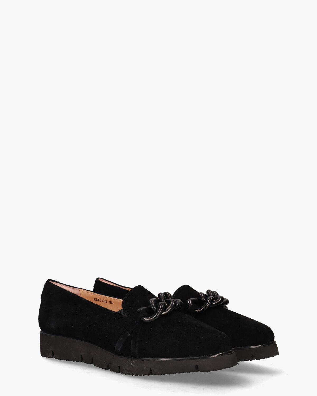 Sianna Zwart Damesloafers