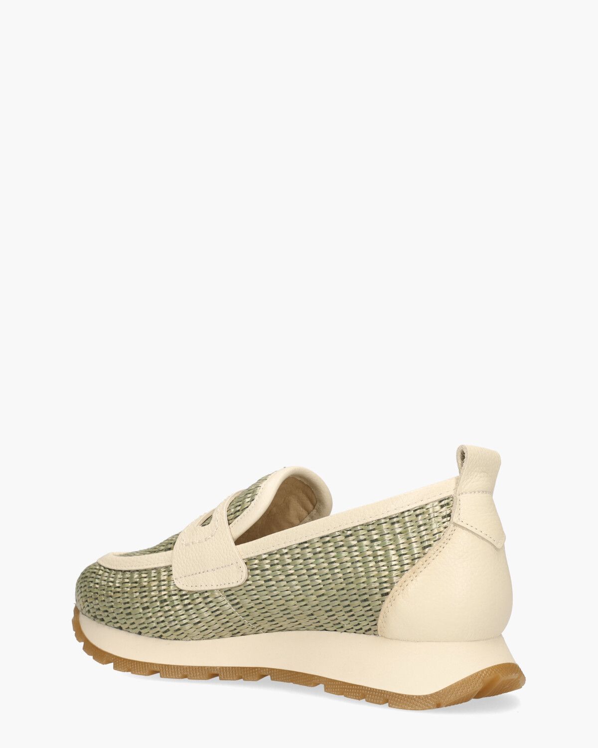 RHV254043 Lichtgroen/Off-White Damesloafers