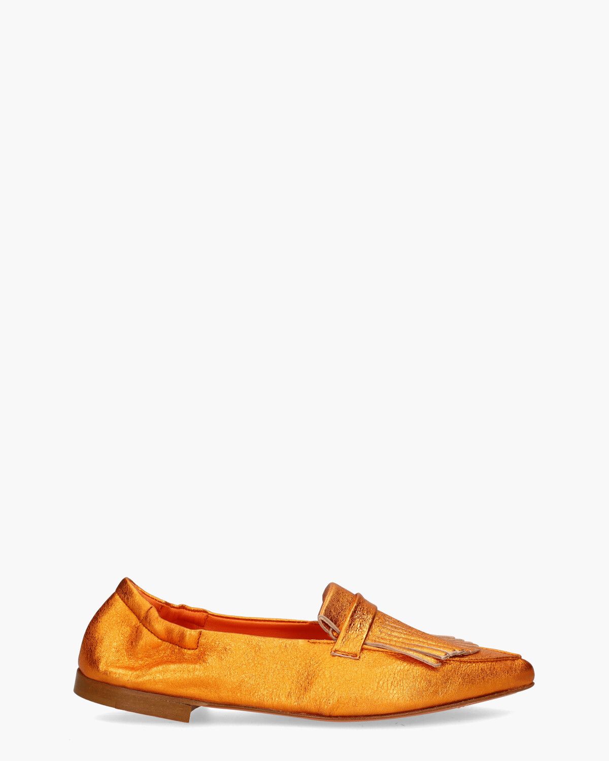 Wedge 1G Metallic Oranje Damesloafers