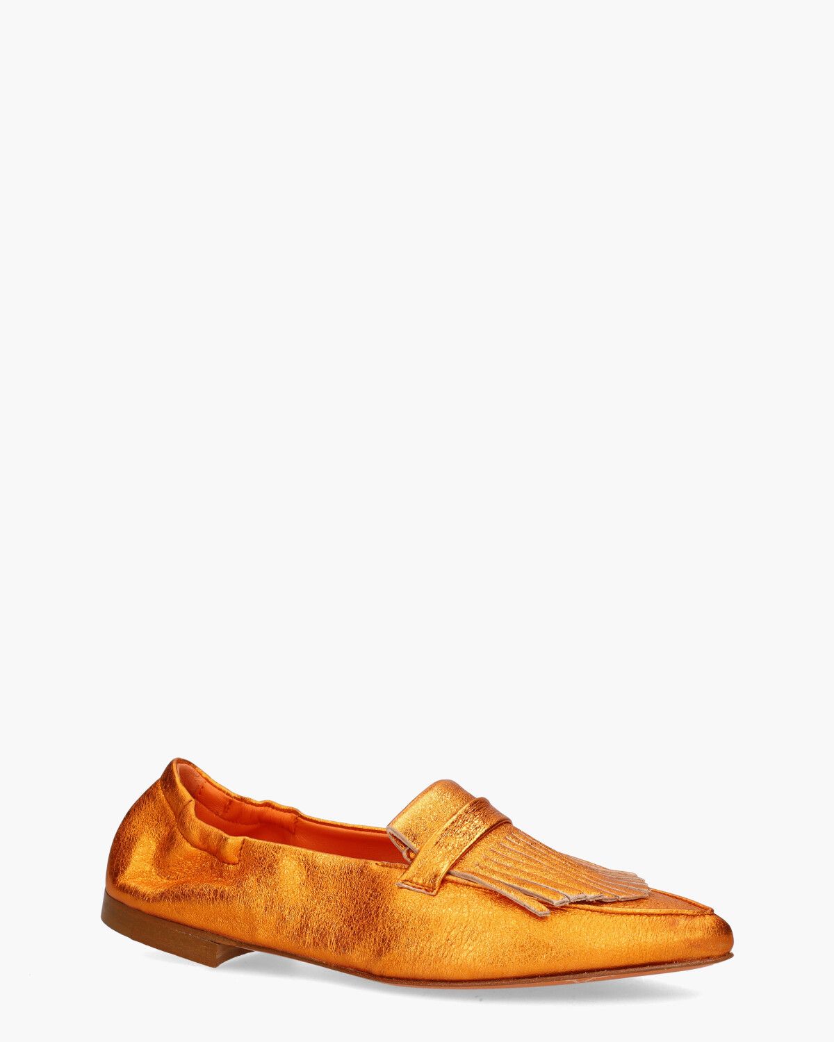 Wedge 1G Metallic Oranje Damesloafers