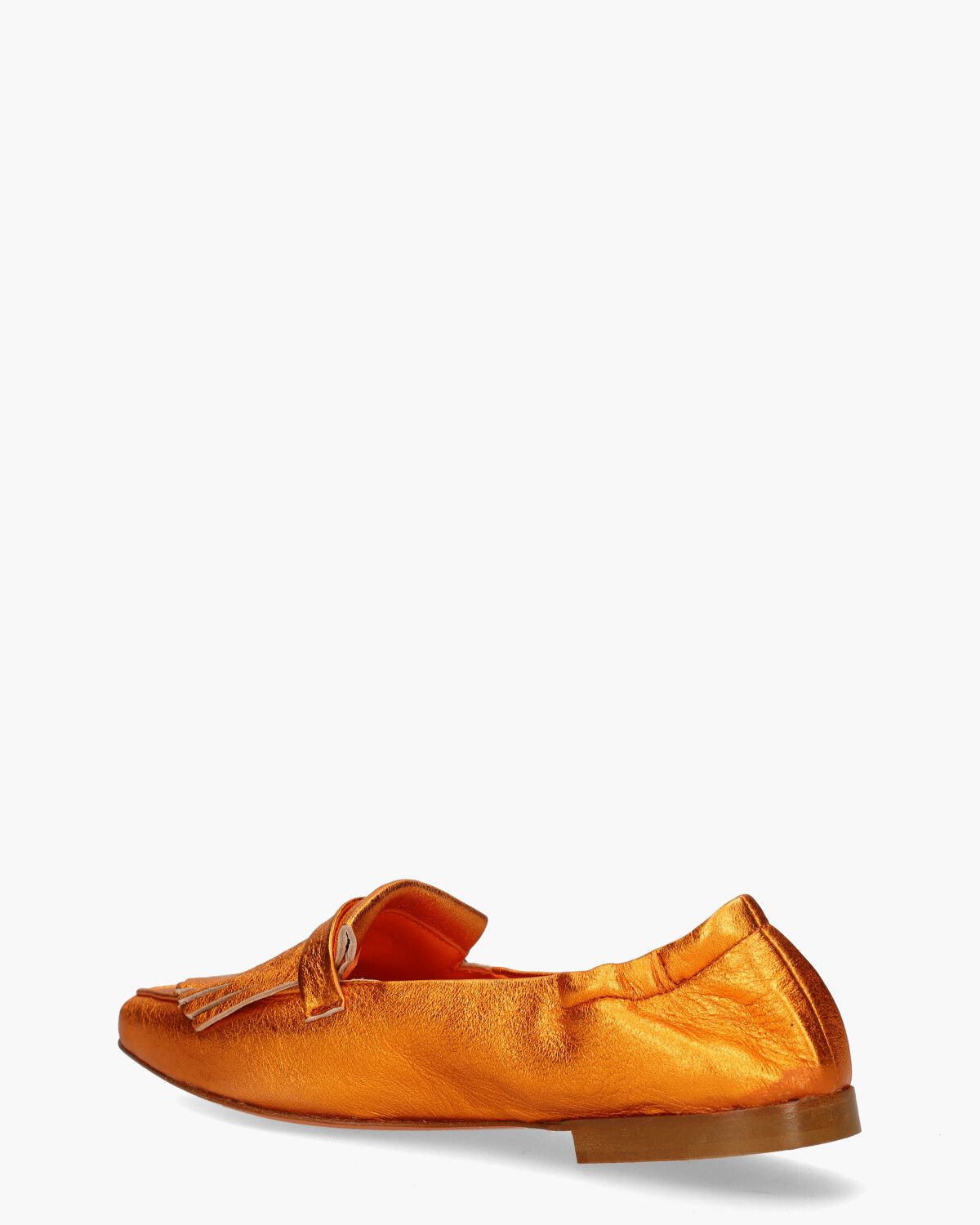 Wedge 1G Metallic Oranje Damesloafers