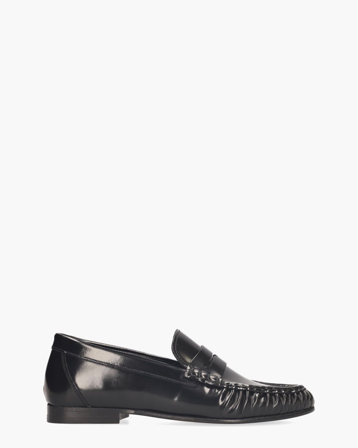Penny Loafer Wrinkle Zwart Damesloafers