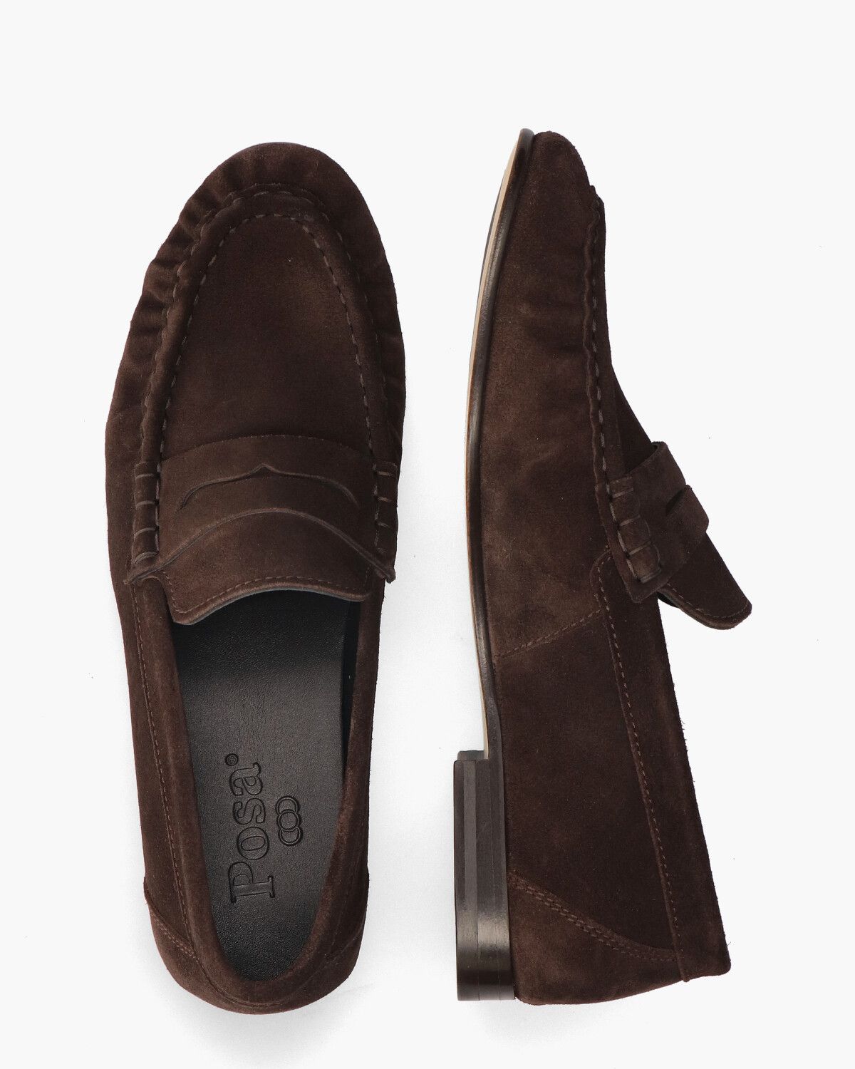 Penny Loafer Wrinkle Donkerbruin Damesloafers