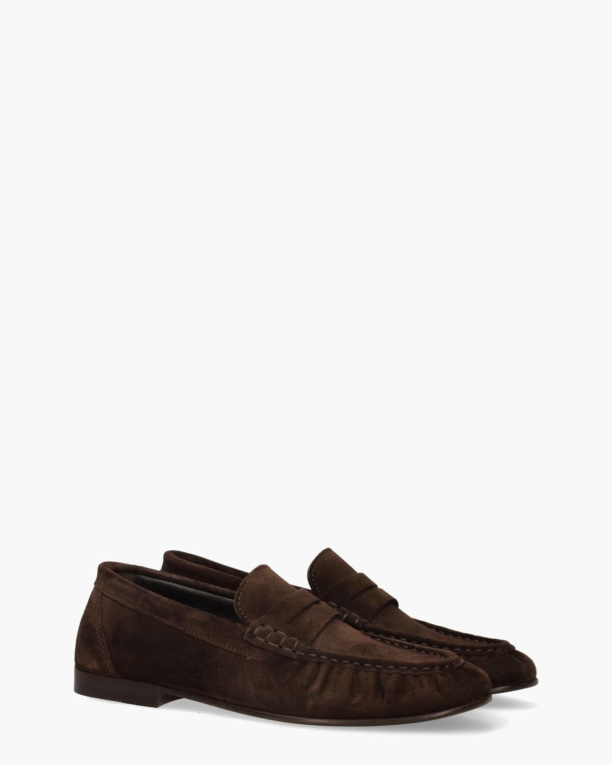 Penny Loafer Wrinkle Donkerbruin Damesloafers