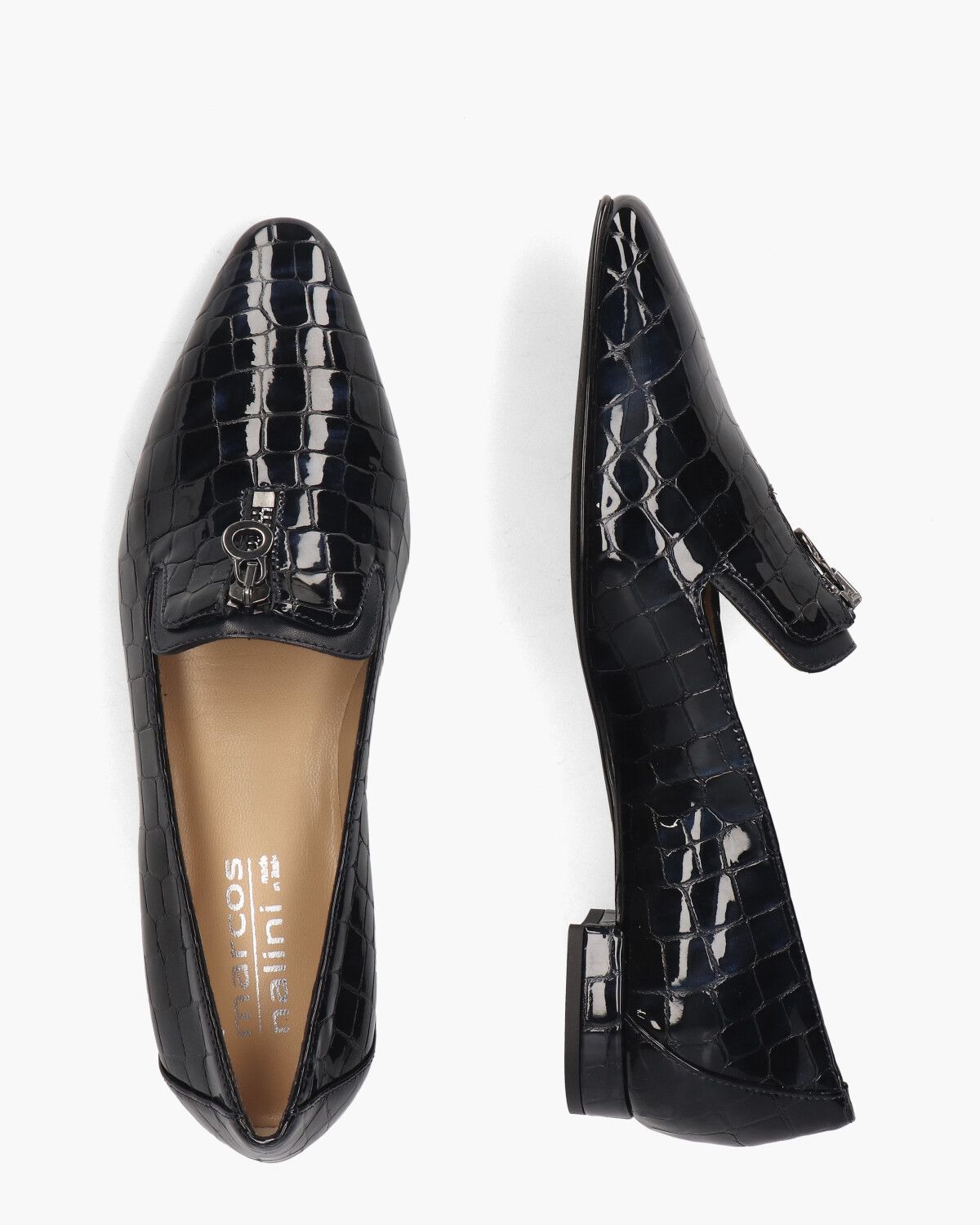 19I020 Donkerblauw Damesloafers