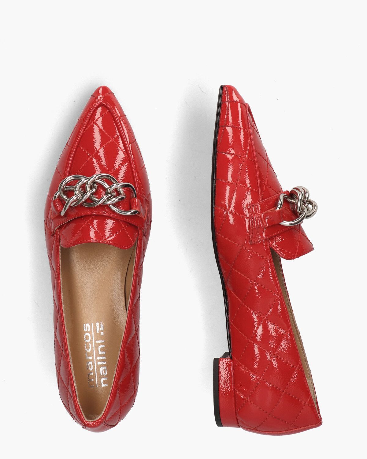 23I048 Rood Damesloafers