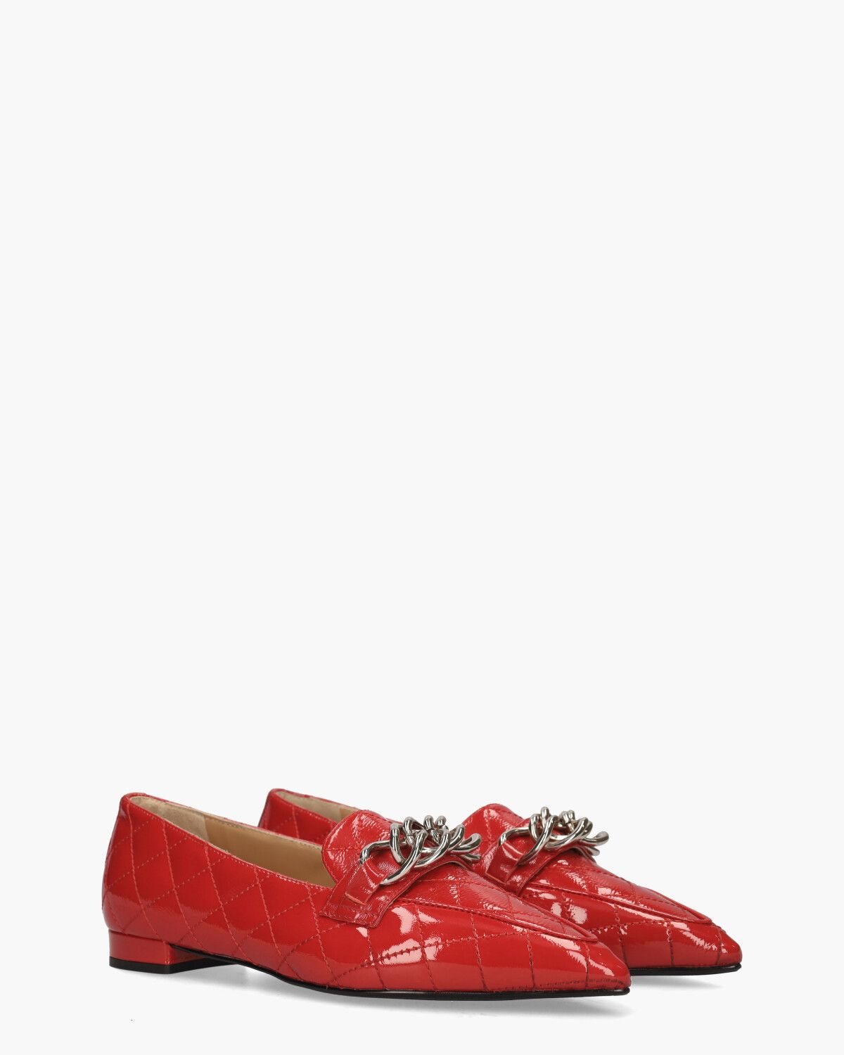 23I048 Rood Damesloafers