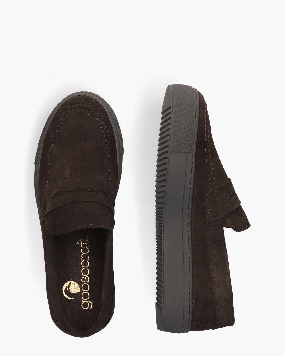 Christian Men 1-P Donkergrijs Herenloafers