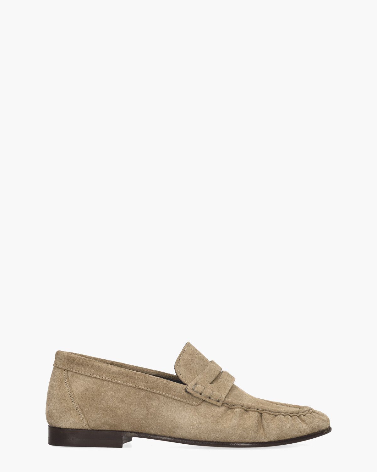 Penny Loafer Wrinkle Taupe Damesloafers