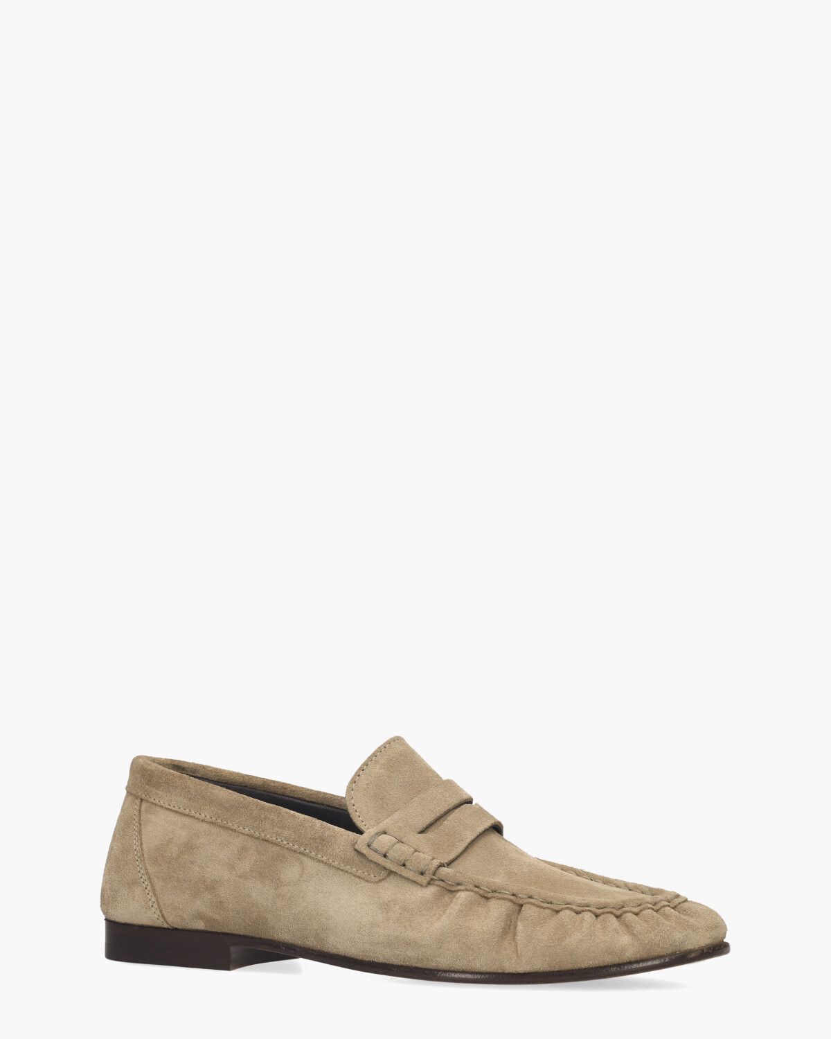 Penny Loafer Wrinkle Taupe Damesloafers