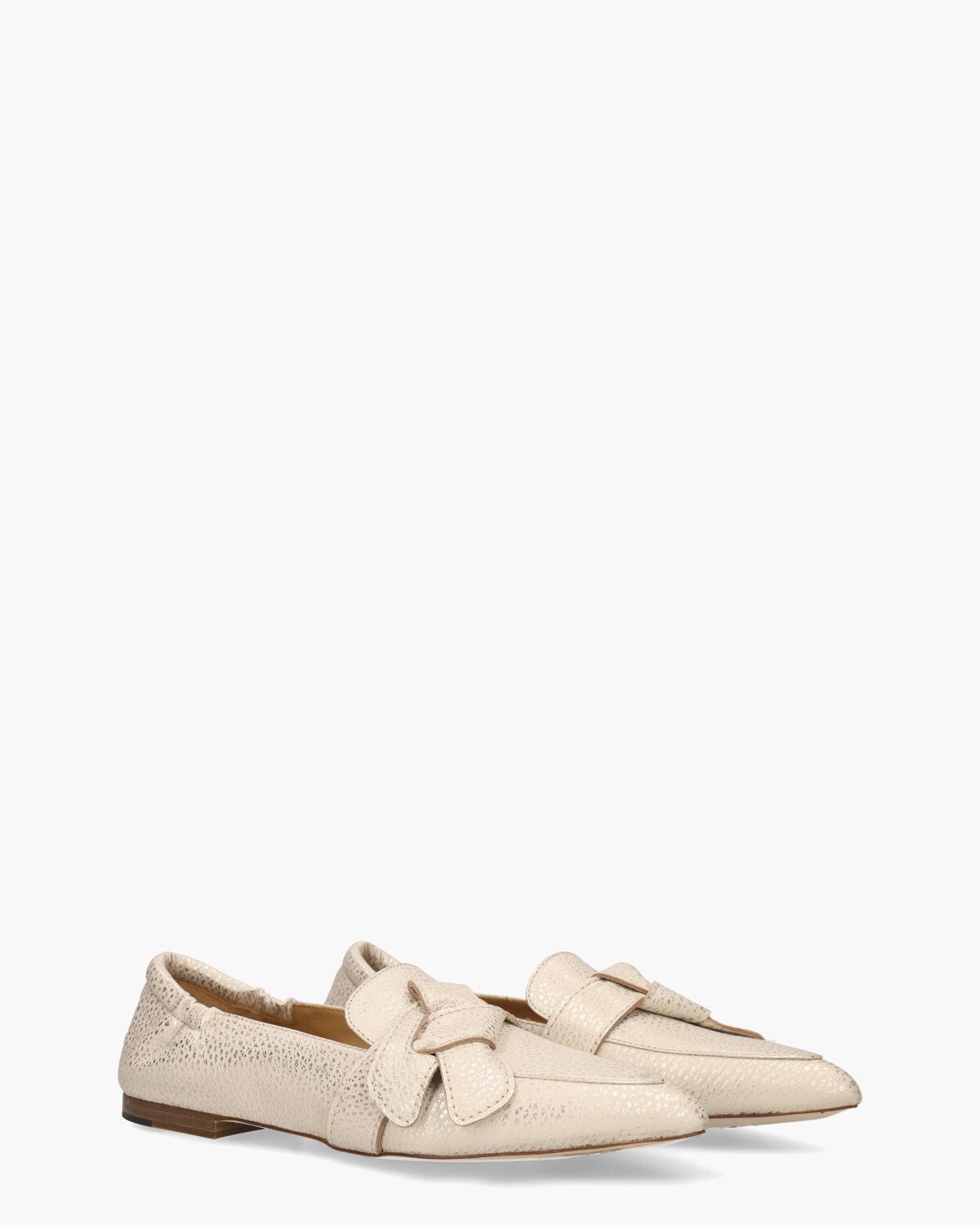 Lola Rayne Off-White/Goud Damesloafers