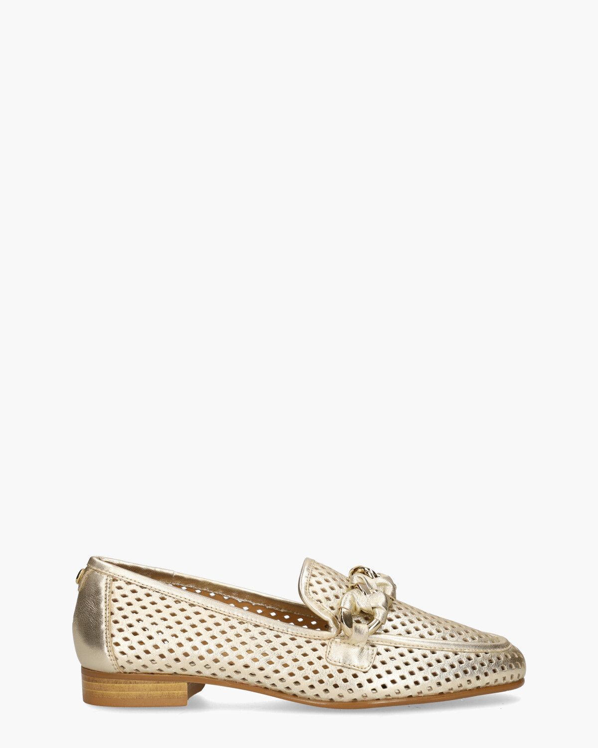 22E018 Goud Damesloafers