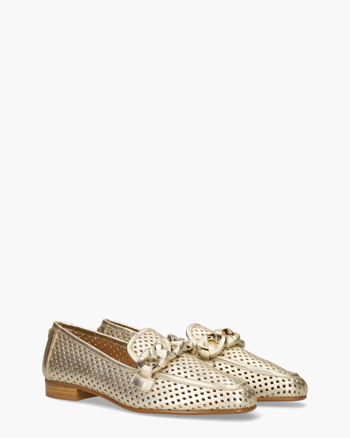 22E018 Goud Damesloafers