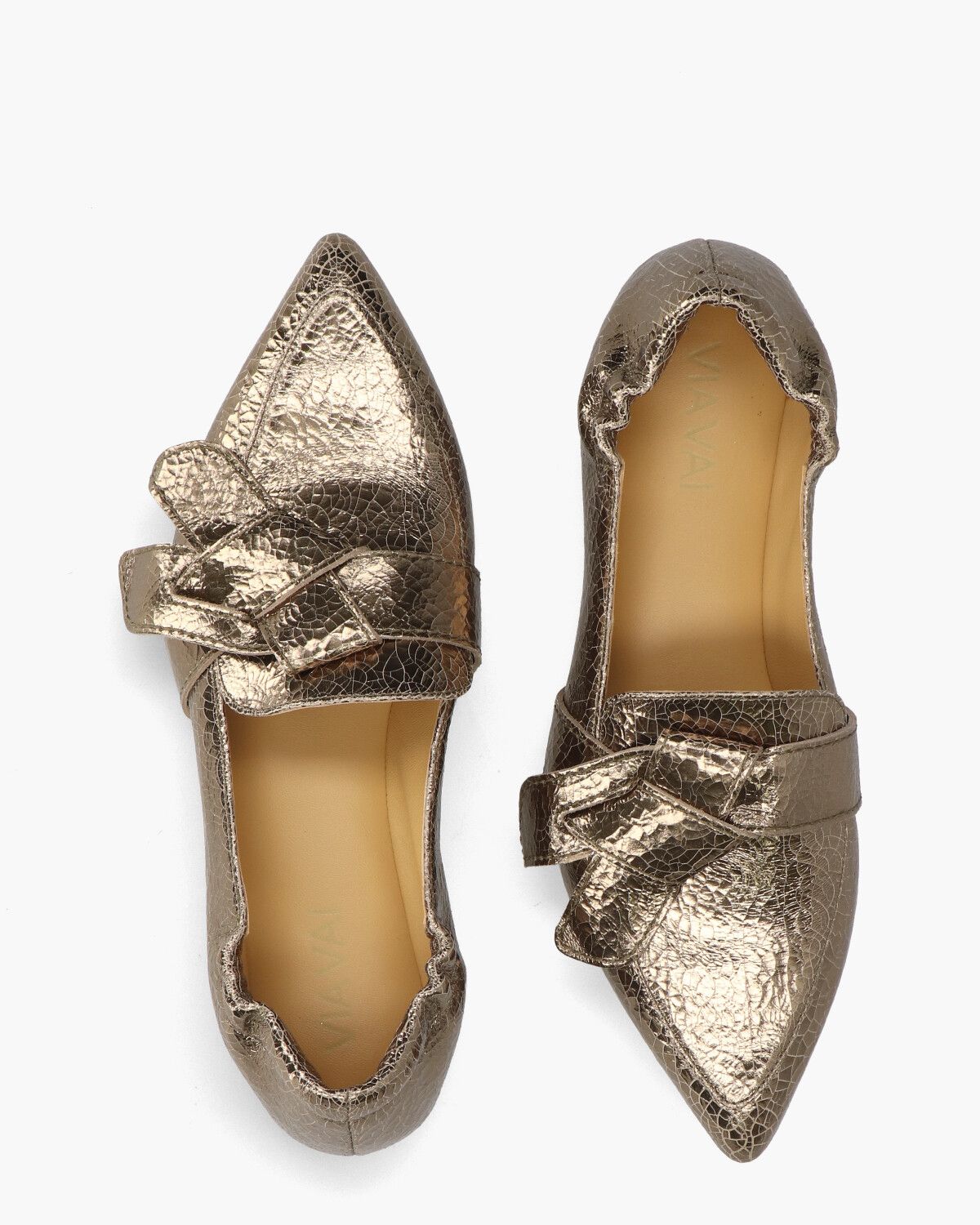 Lola Rayne Goud Damesloafers