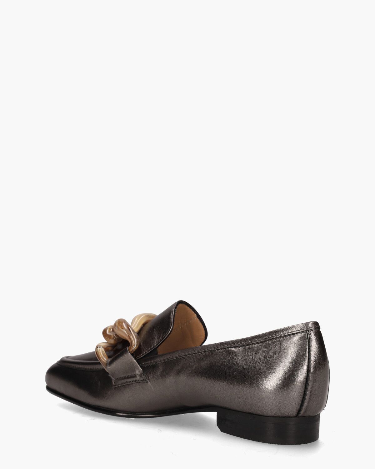 21I095A Zilvergrijs Damesloafers