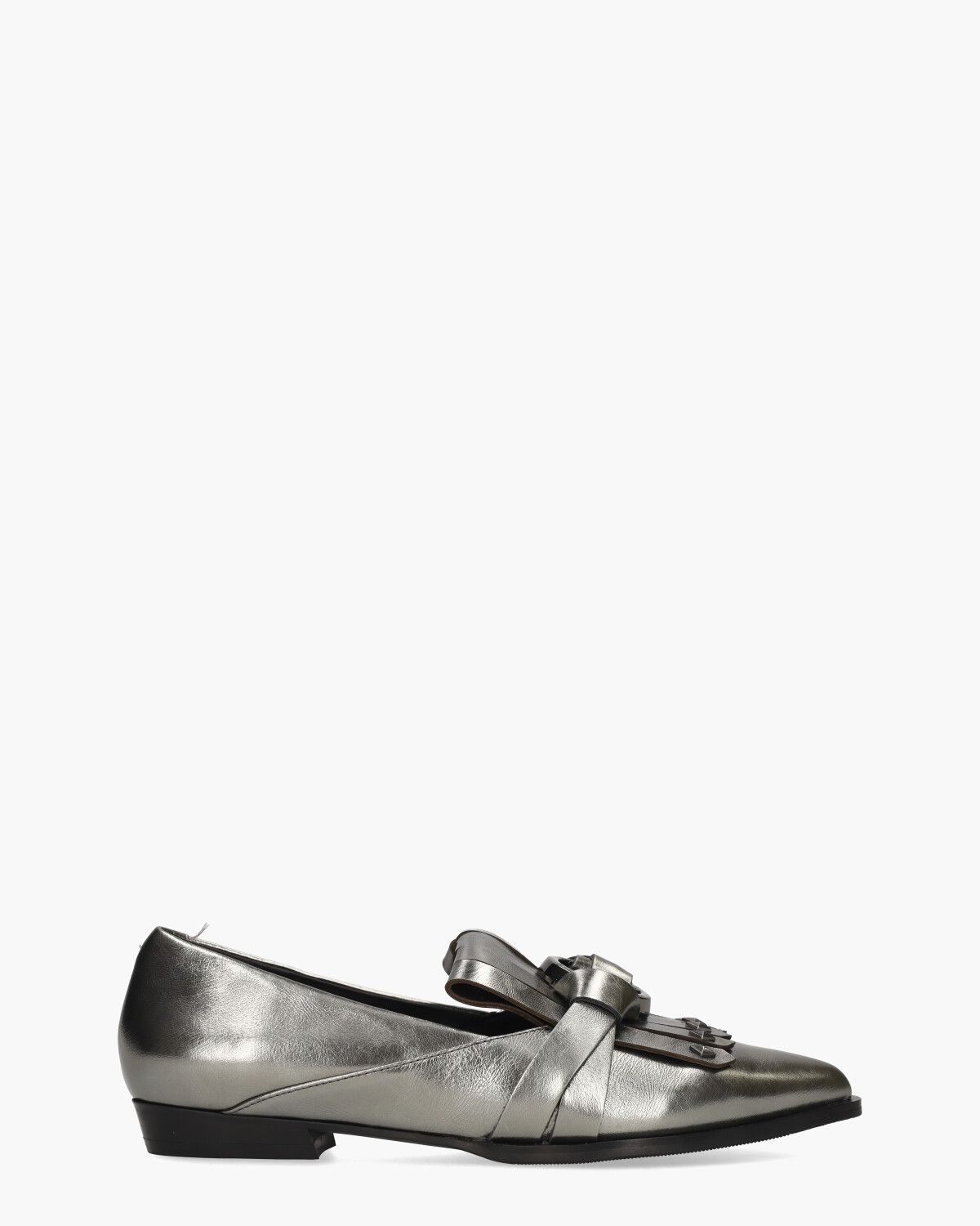 EA0304 Zilvergrijs Damesloafers 