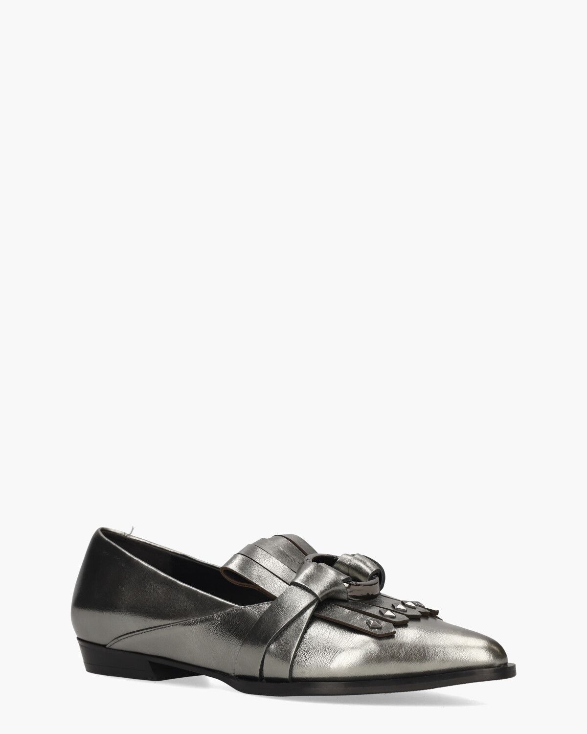 EA0304 Zilvergrijs Damesloafers 