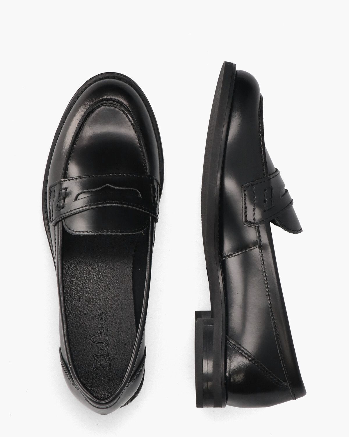 Yura Zwart Damesloafers