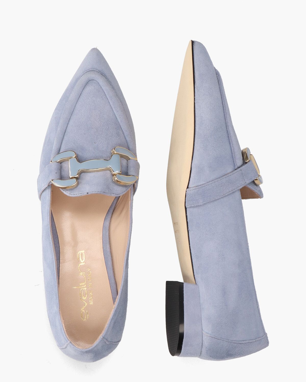 Guild Lichtblauw Damesloafers