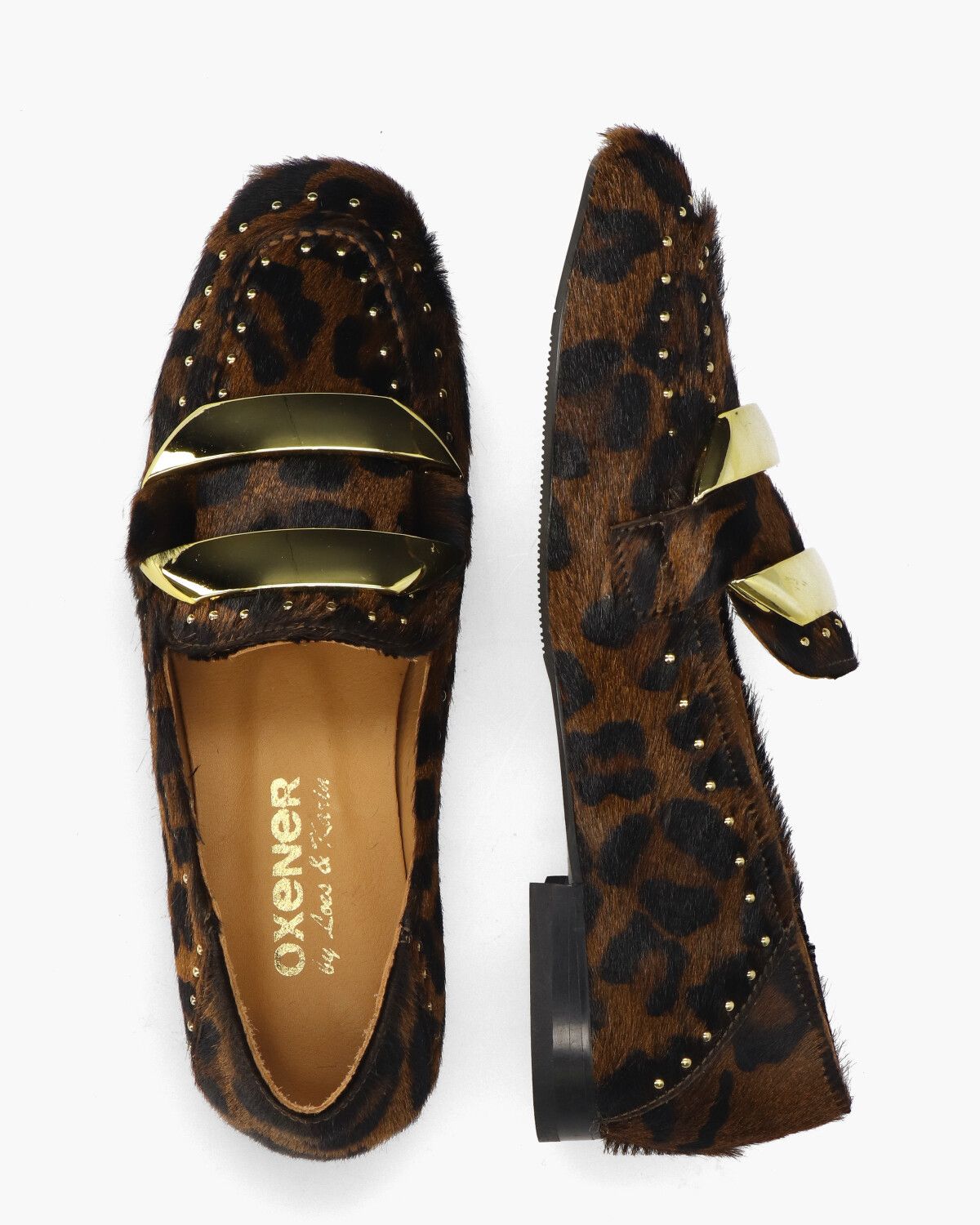 6120-8 Bruin/Zwart Damesloafers