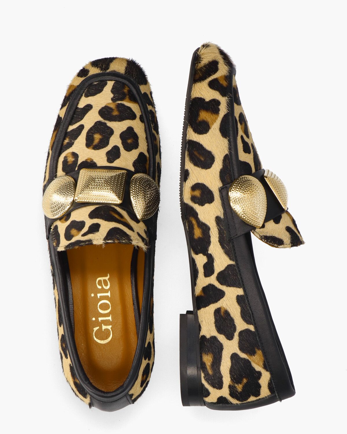 Yulu Zwart/Bruin Damesloafers