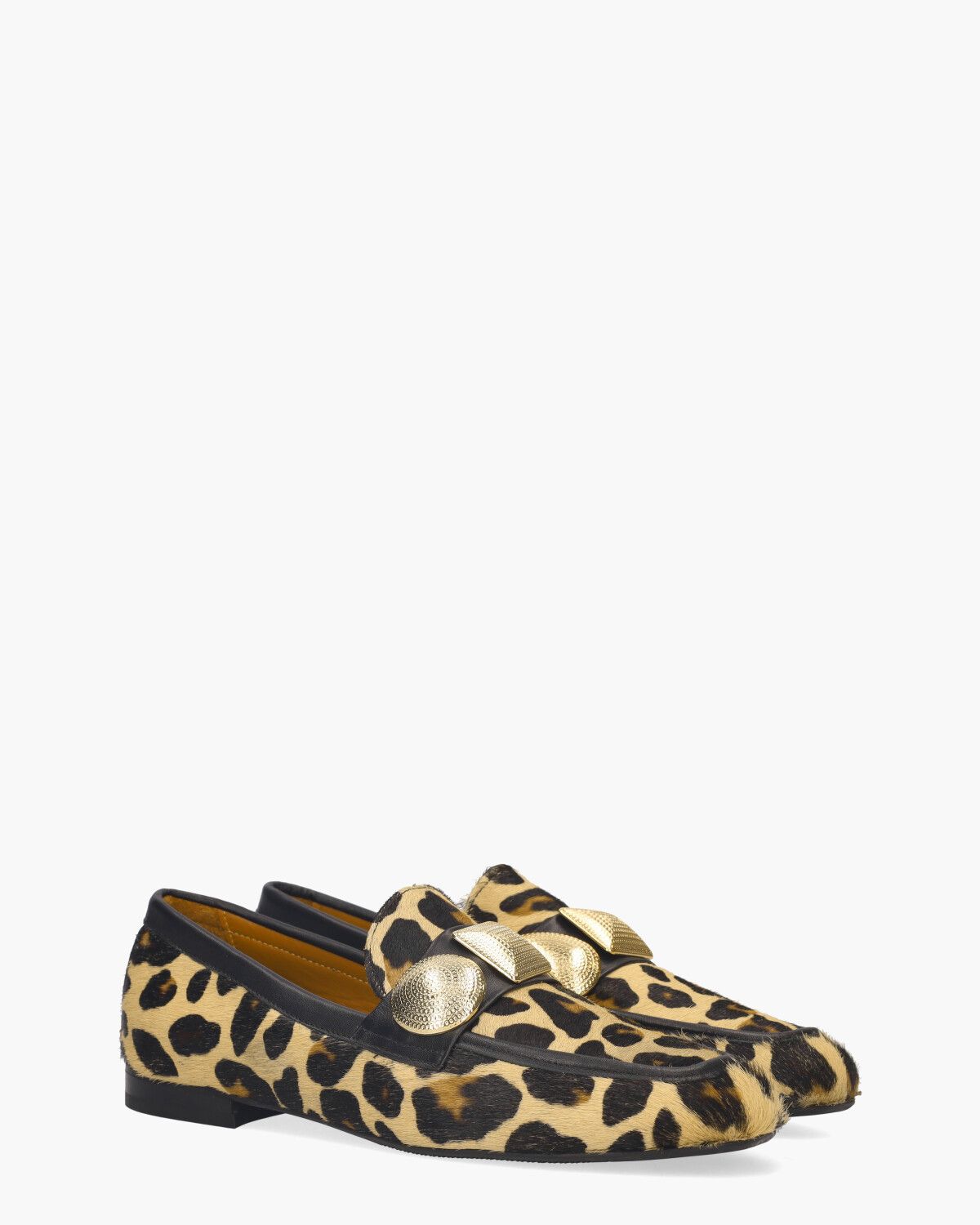 Yulu Zwart/Bruin Damesloafers