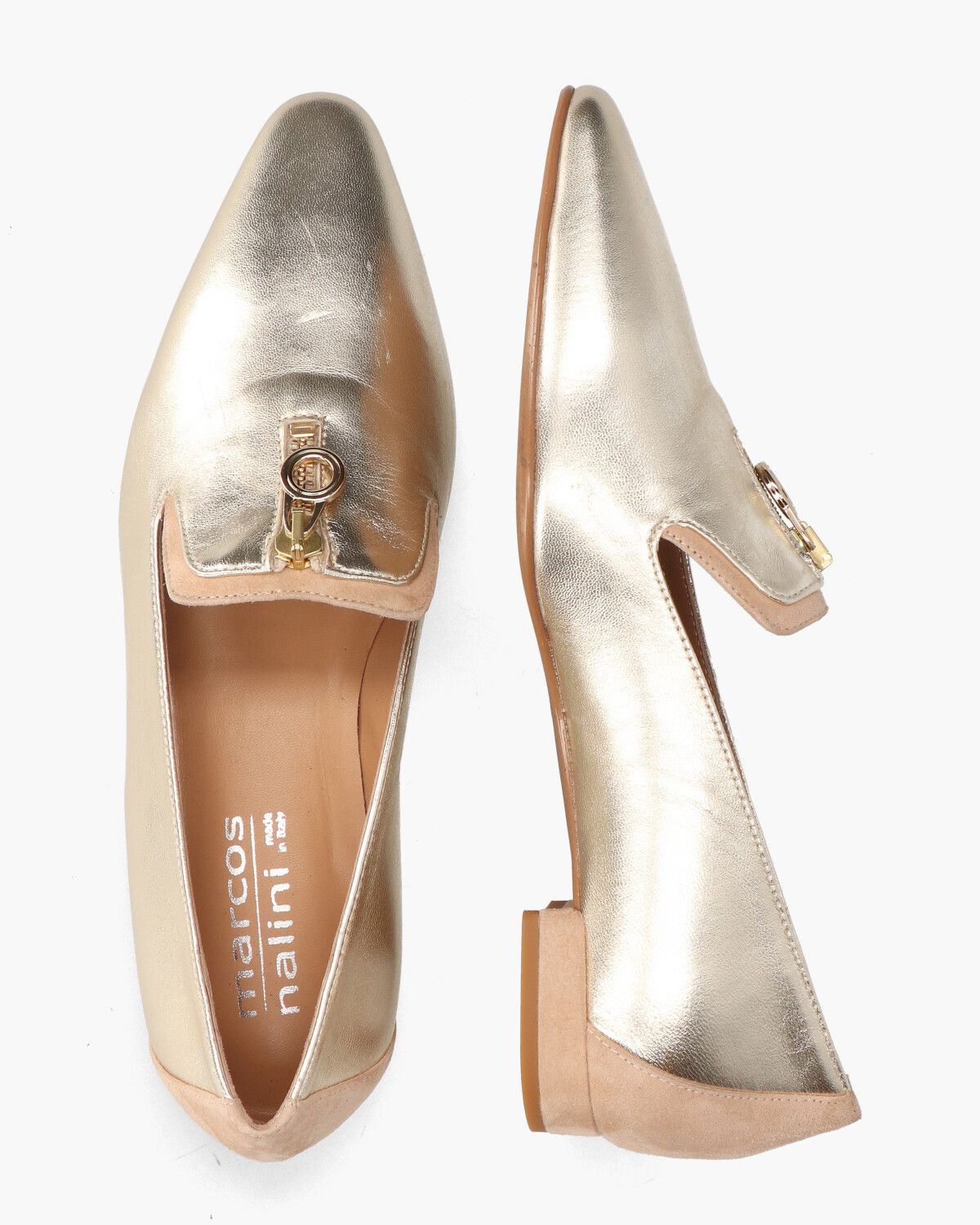 19I020 Goud Damesloafers