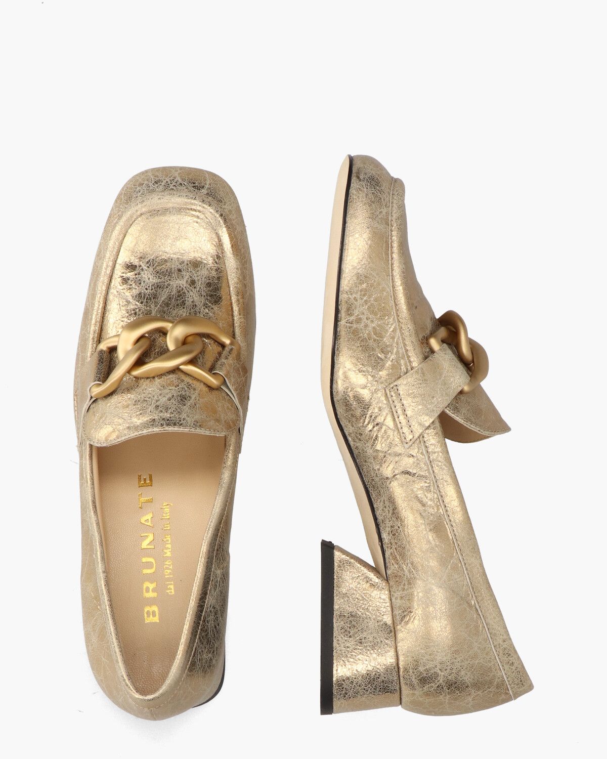 32109 Goud Damesloafers