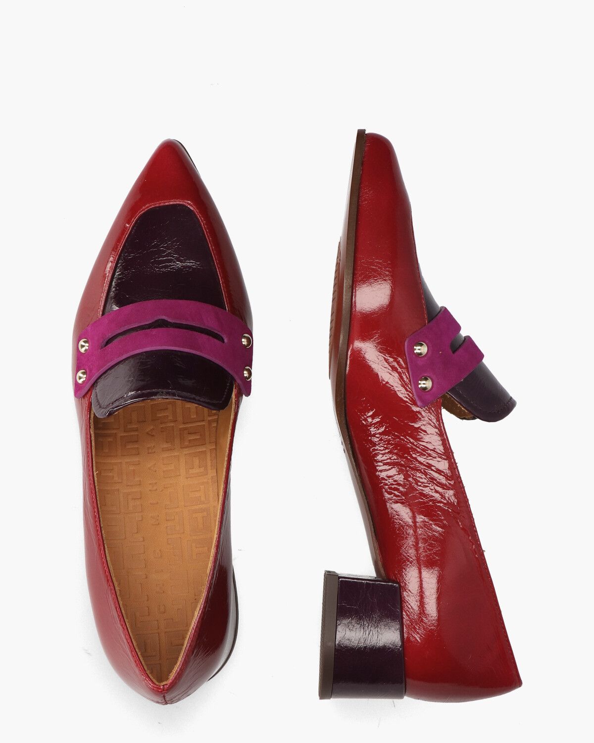 Jey Rood/Paars Damesloafers