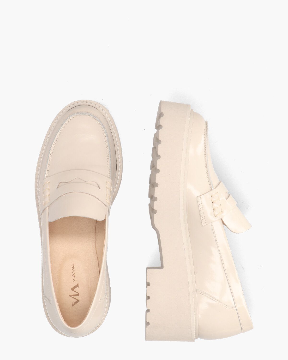 Lois Bell Beige Damesloafers