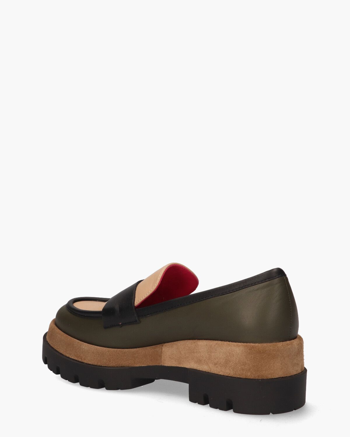 307 Groen/Bruin Damesloafers