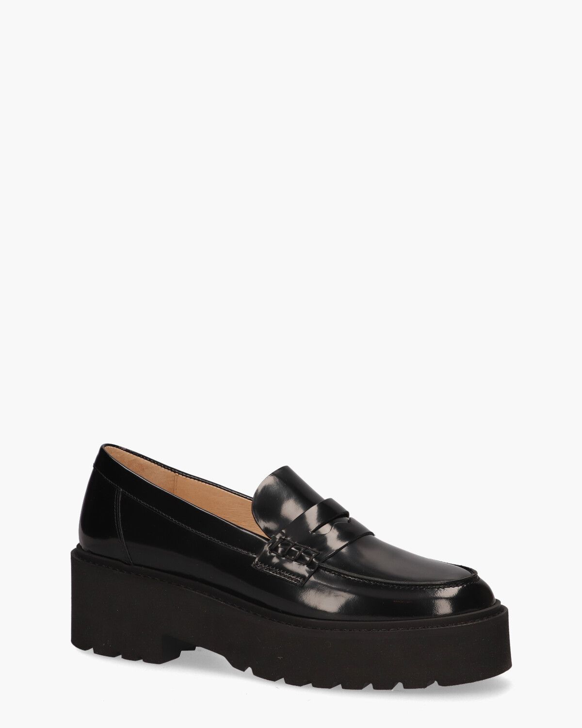 Lois Bell Zwart Damesloafers